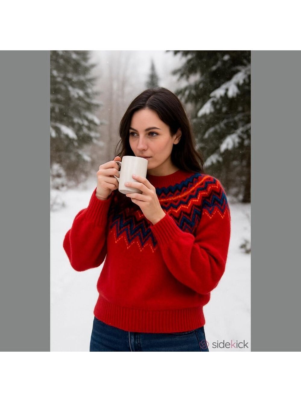 Time and Tru Red Women's Sweater Size M